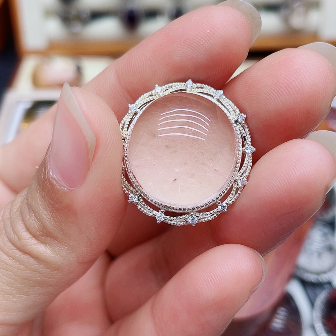 s***丽水晶银S925镶嵌吊坠(不含链)