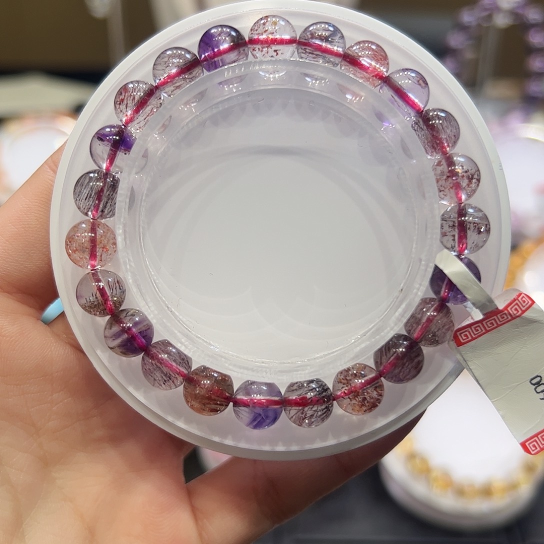 水晶未镶嵌手链超七8+