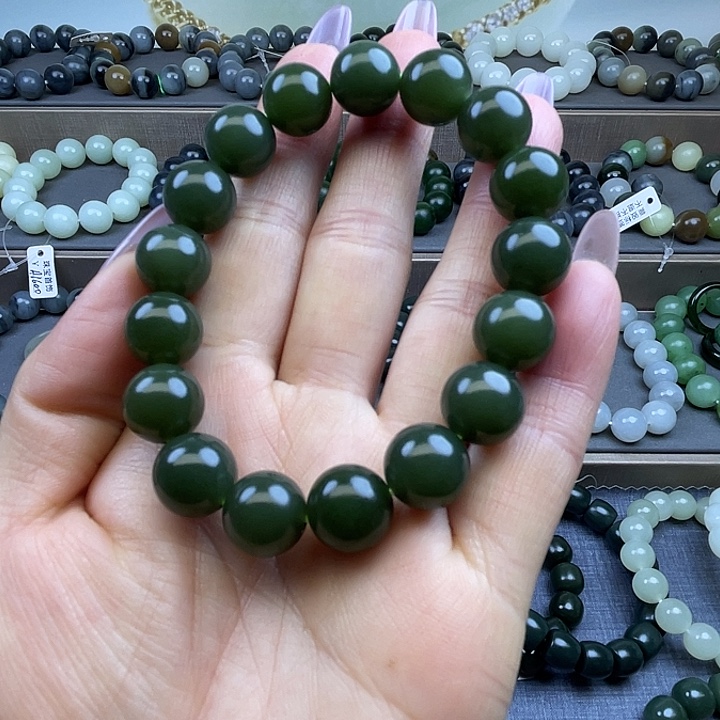 和田玉未镶嵌手链