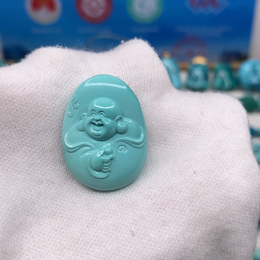 绿松石未镶嵌吊坠