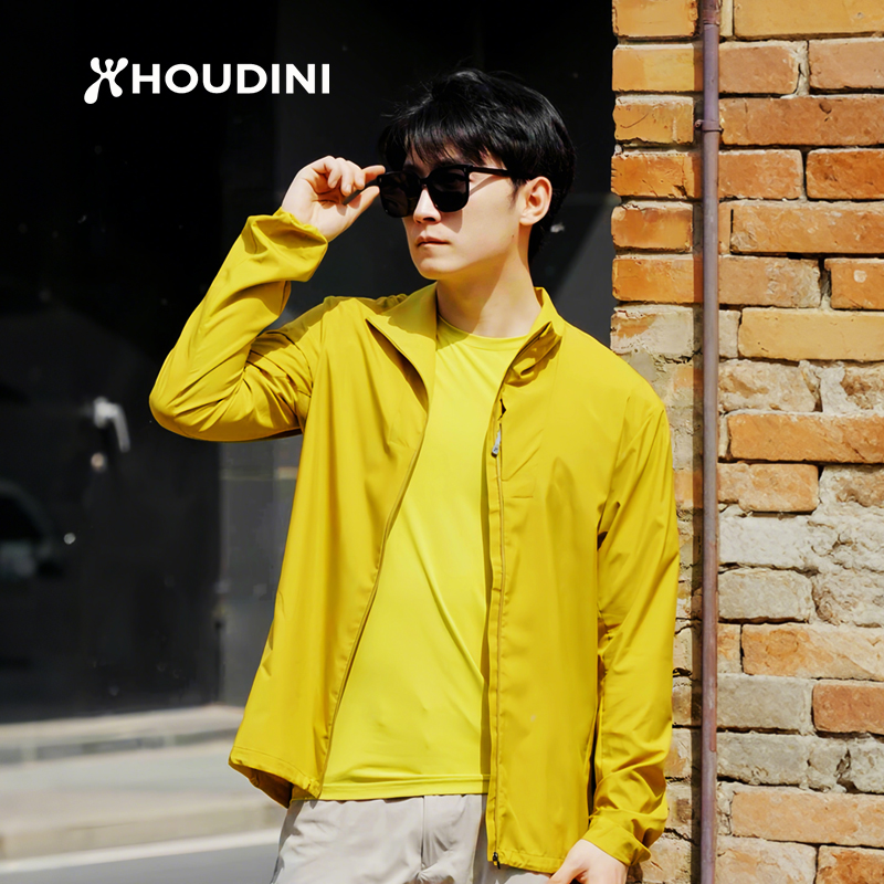 HOUDINI/胡丁尼Pace Wind风速  休闲简约 速干透气立领夹克 男