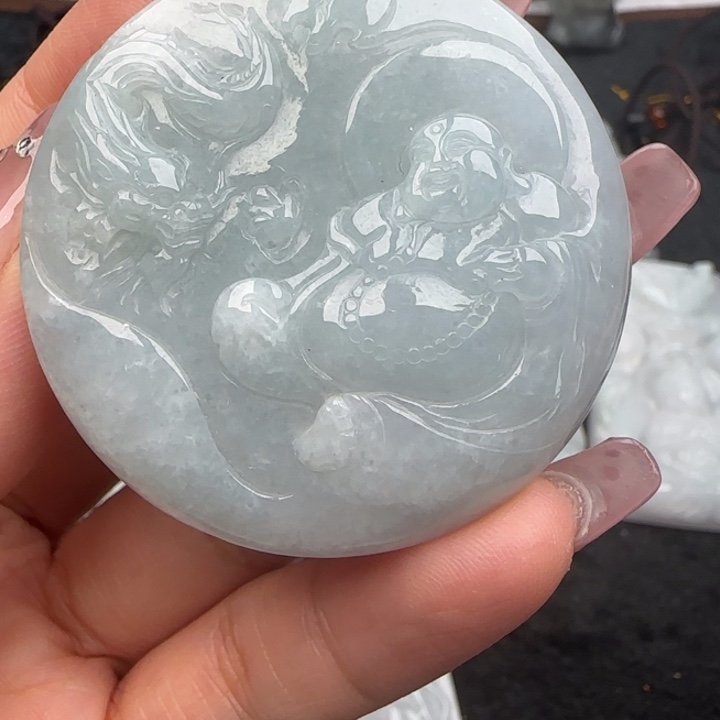 翡翠挂件未镶嵌佛