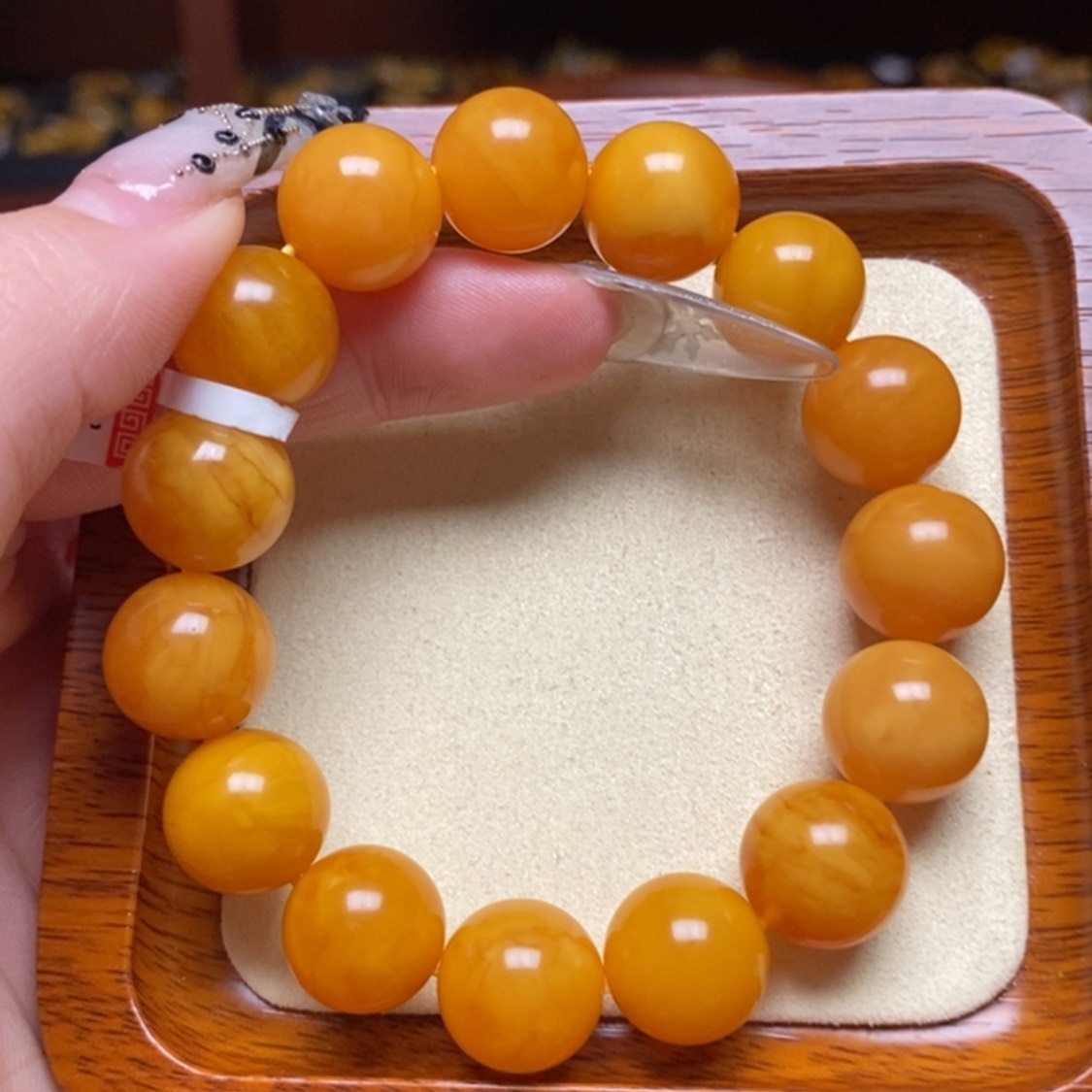 【闪购商品】蜜蜡手镯未镶嵌手串
