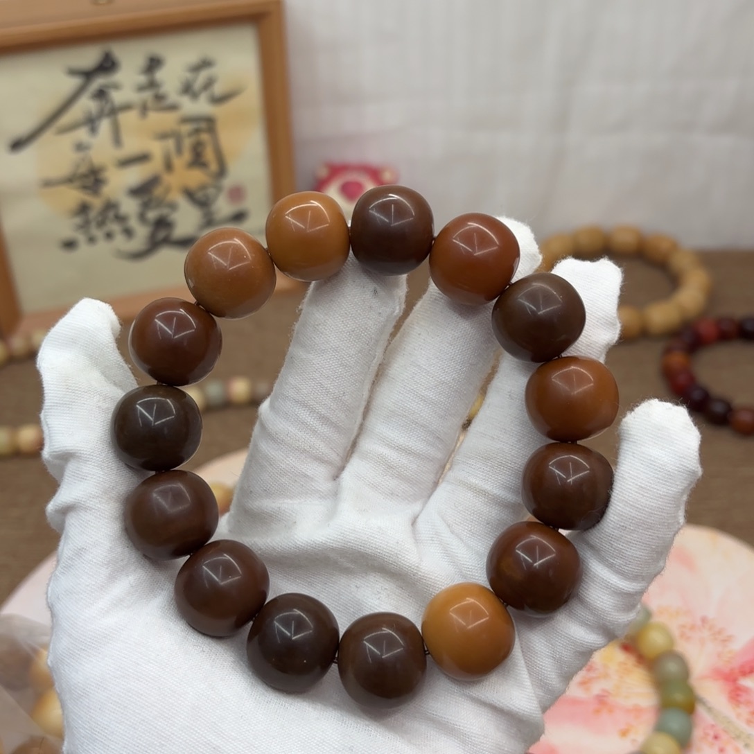 菩提根/象牙果吊坠18干磨瑕疵落地果糖油383
