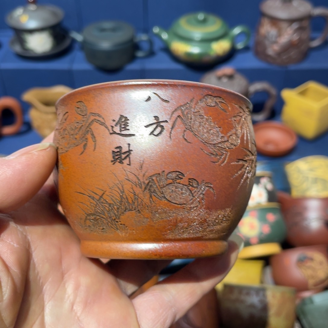 原矿紫砂手工主人杯