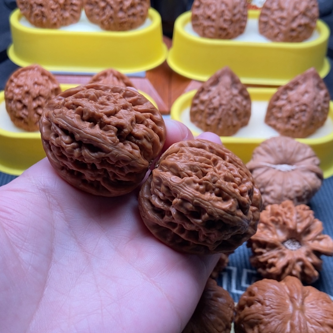 吊坠文玩核桃红锦鲤