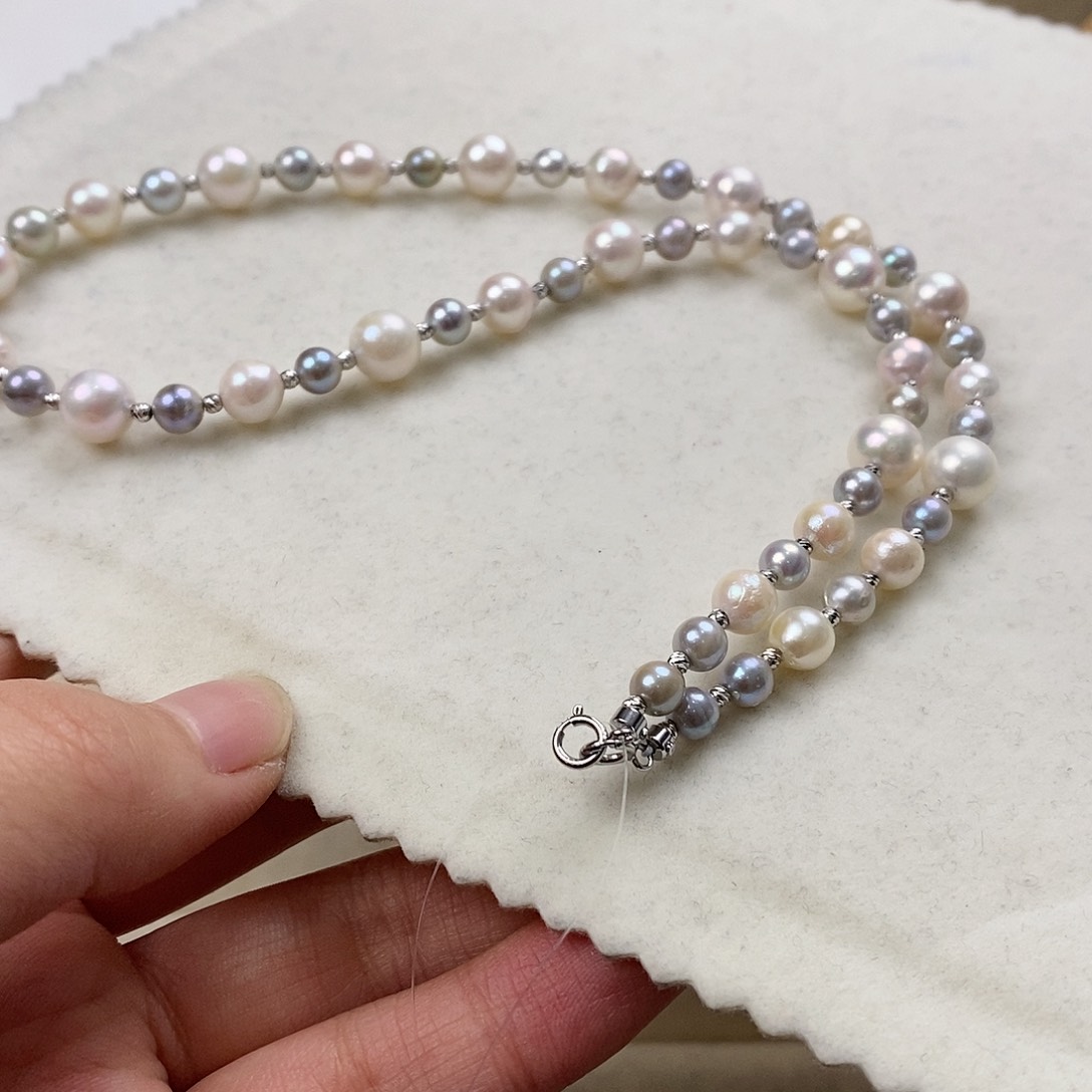 海水珍珠颈饰银S925镶嵌