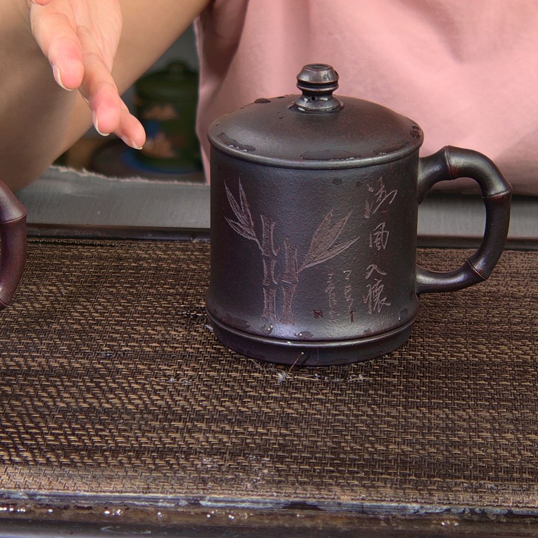 茶杯紫砂高货放漏