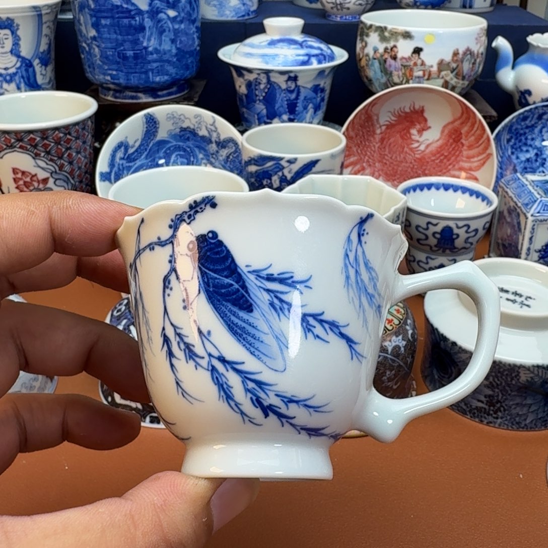 杯子景德镇全手工手绘陶瓷