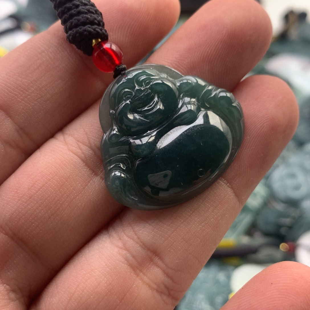颈饰未镶嵌翡翠佛公