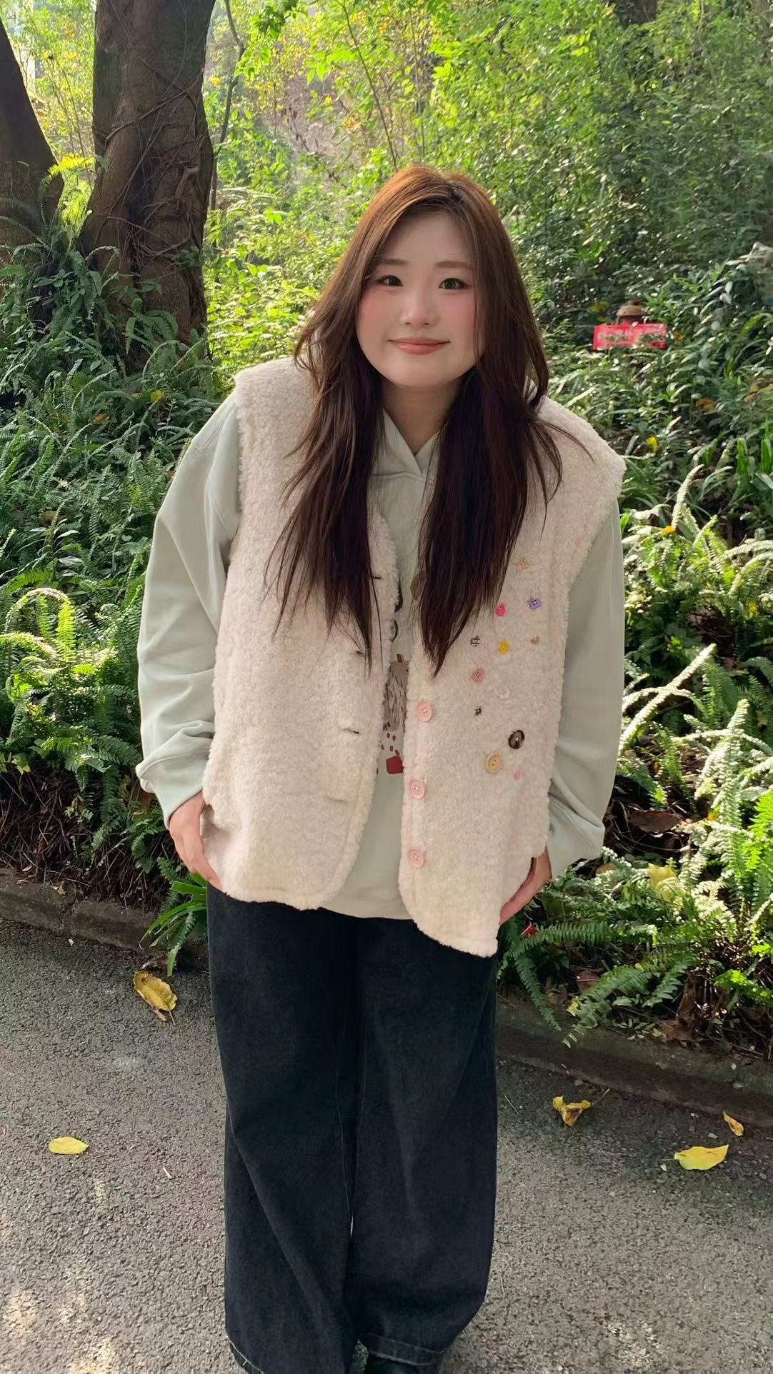  雯雯家大码女装胖mm韩版高级显瘦宽松慵懒感牛仔裤套装