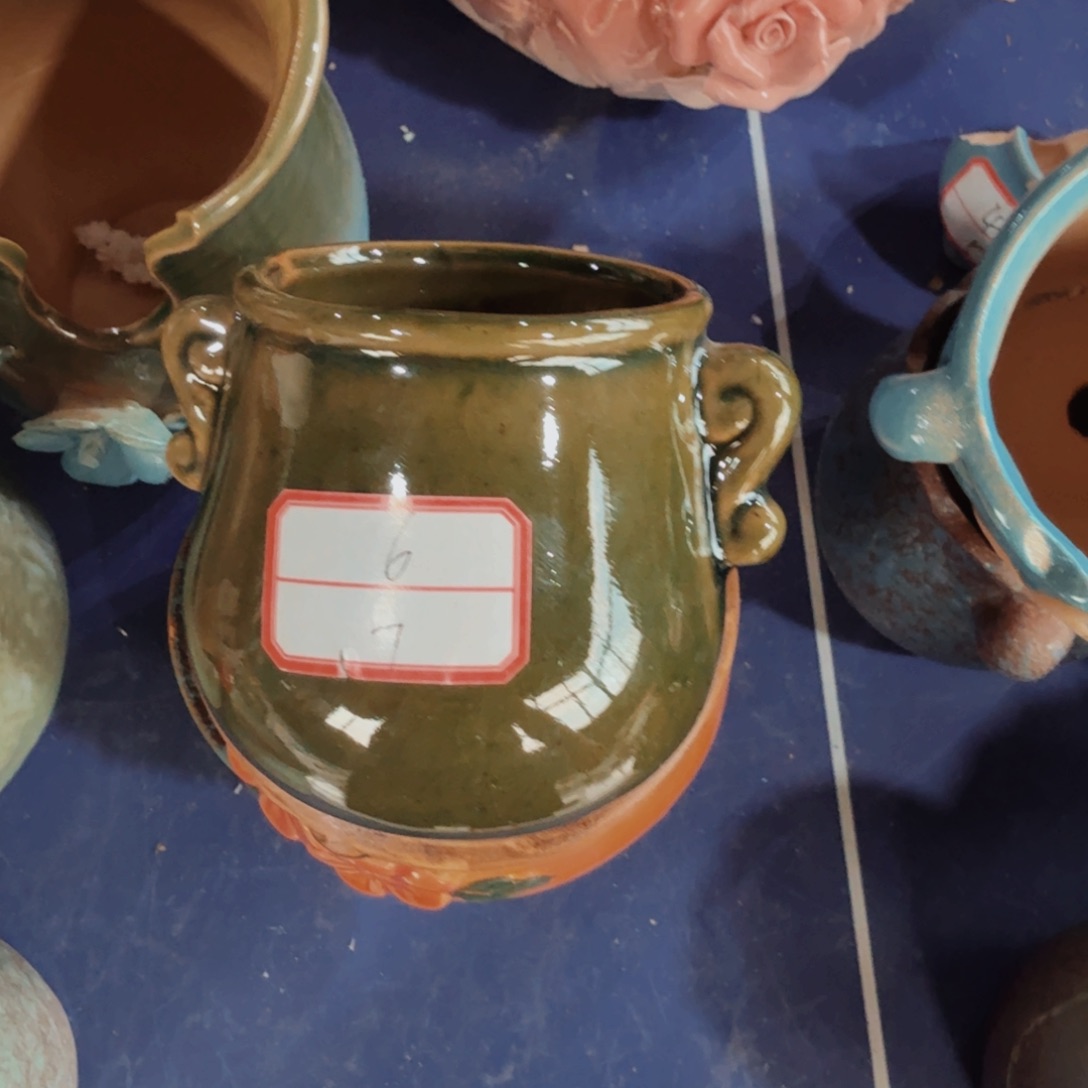 紫砂花盆粗陶盆醋