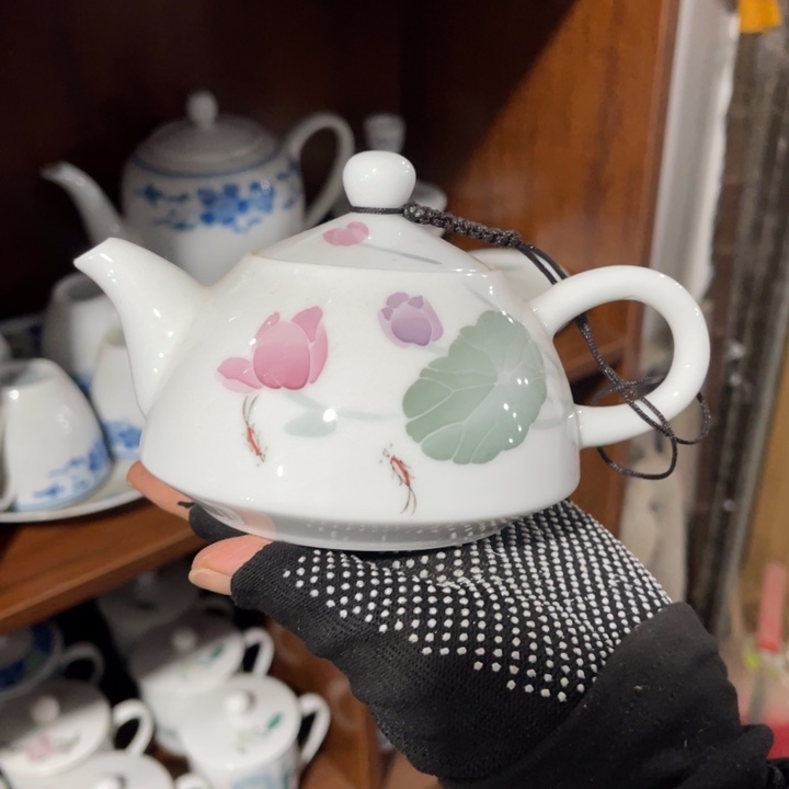 醴陵高温瓷釉下手绘320毫升