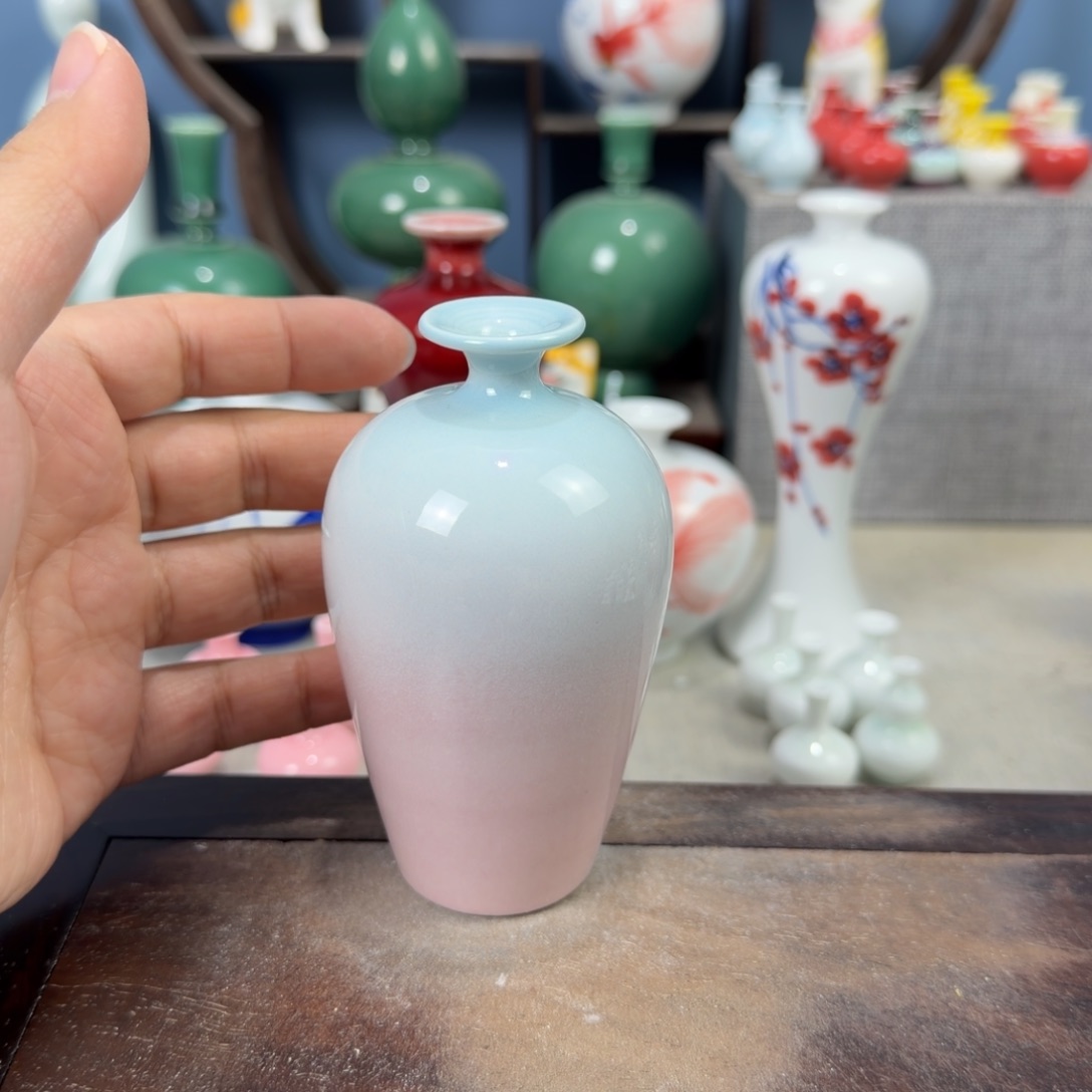 陶瓷手工小花器摆件