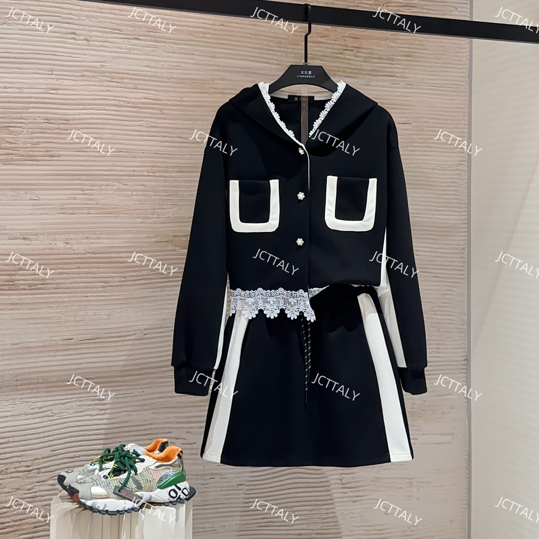 【宠粉价】秋冬新款时尚设计师款高级感气质洋气半身裙套装TZ-378