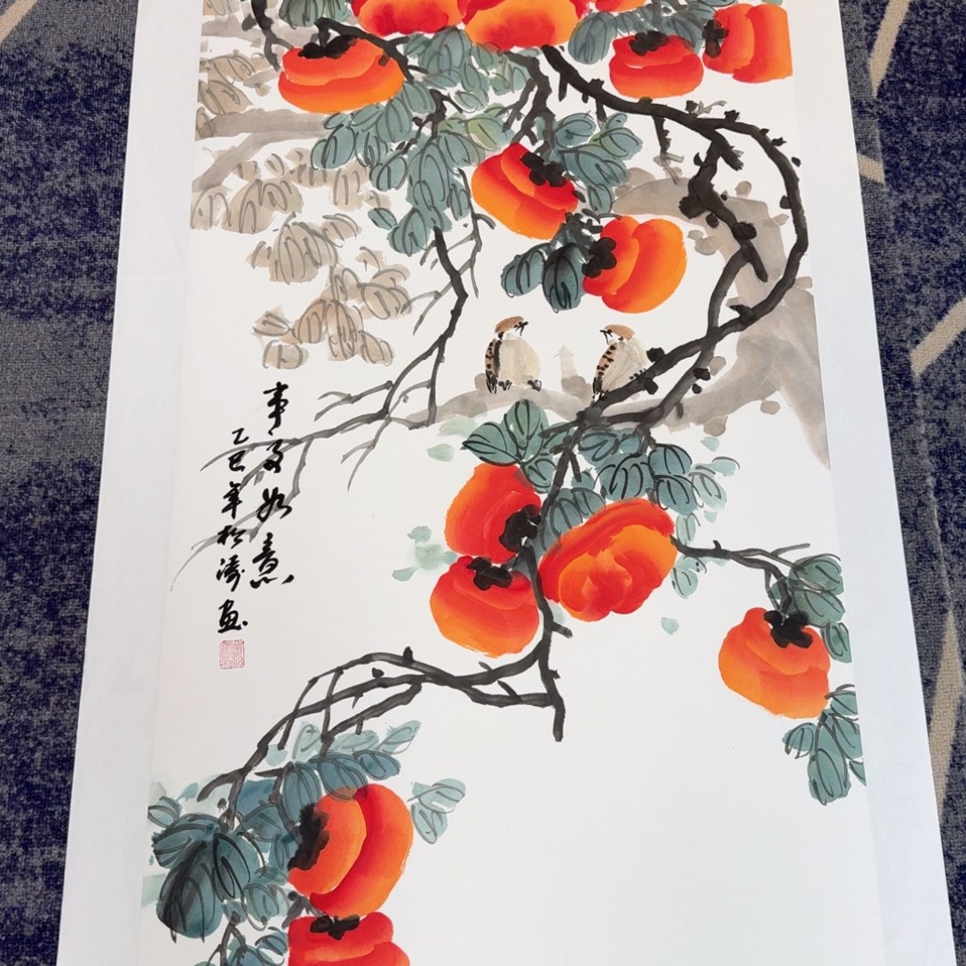 国画国画作品山水花鸟纯手绘