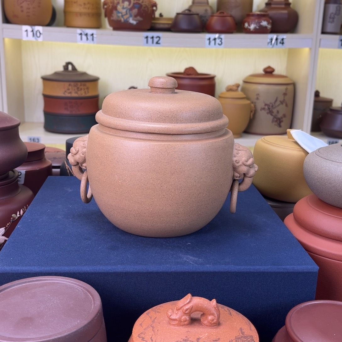 半***雨紫砂茶叶罐茶叶罐