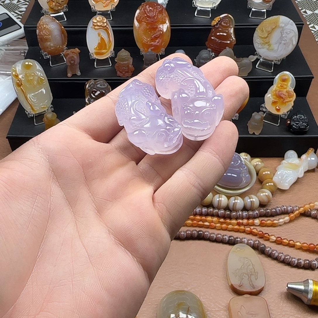 玛瑙/玉髓未镶嵌吊坠(不含链)