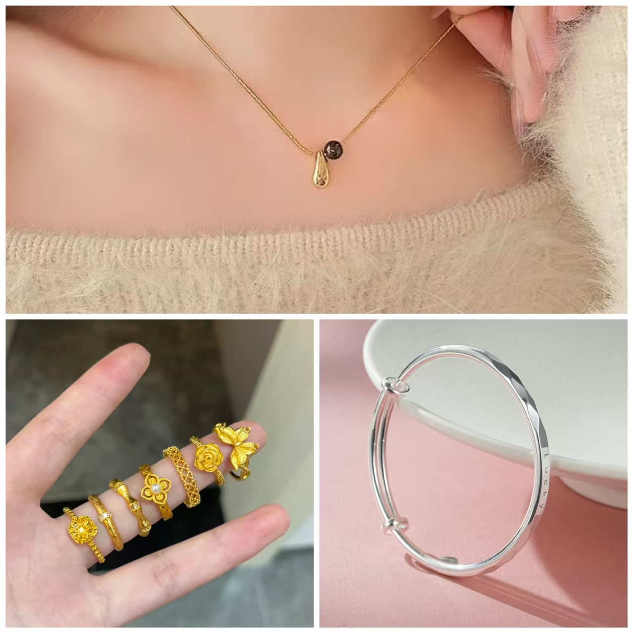 铜合金项链 051-100项链轻奢百搭2-