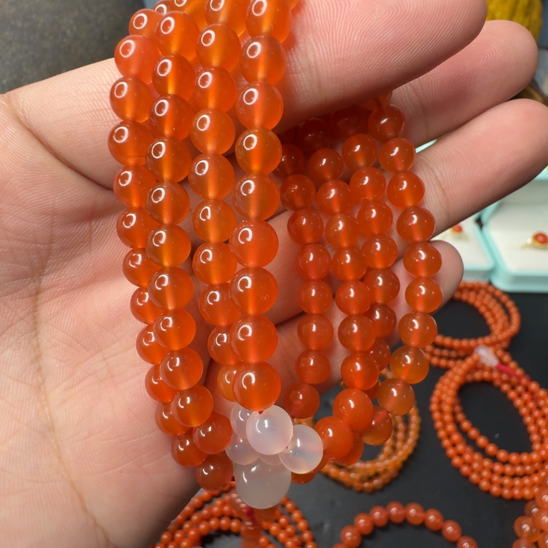 南红玛瑙未镶嵌单圈卡6