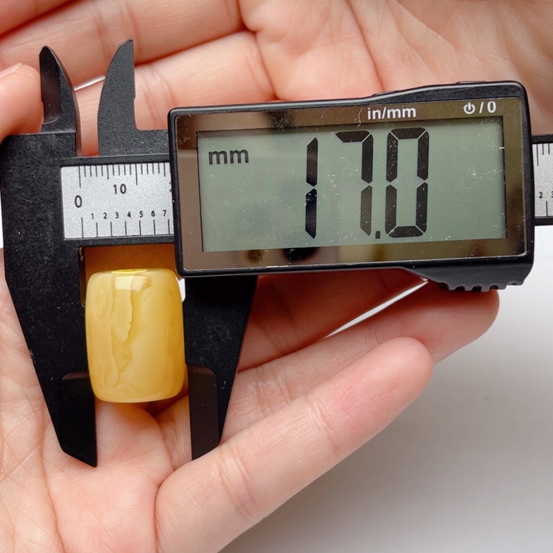 蜜蜡裸石未镶嵌蜜蜡桶珠梦