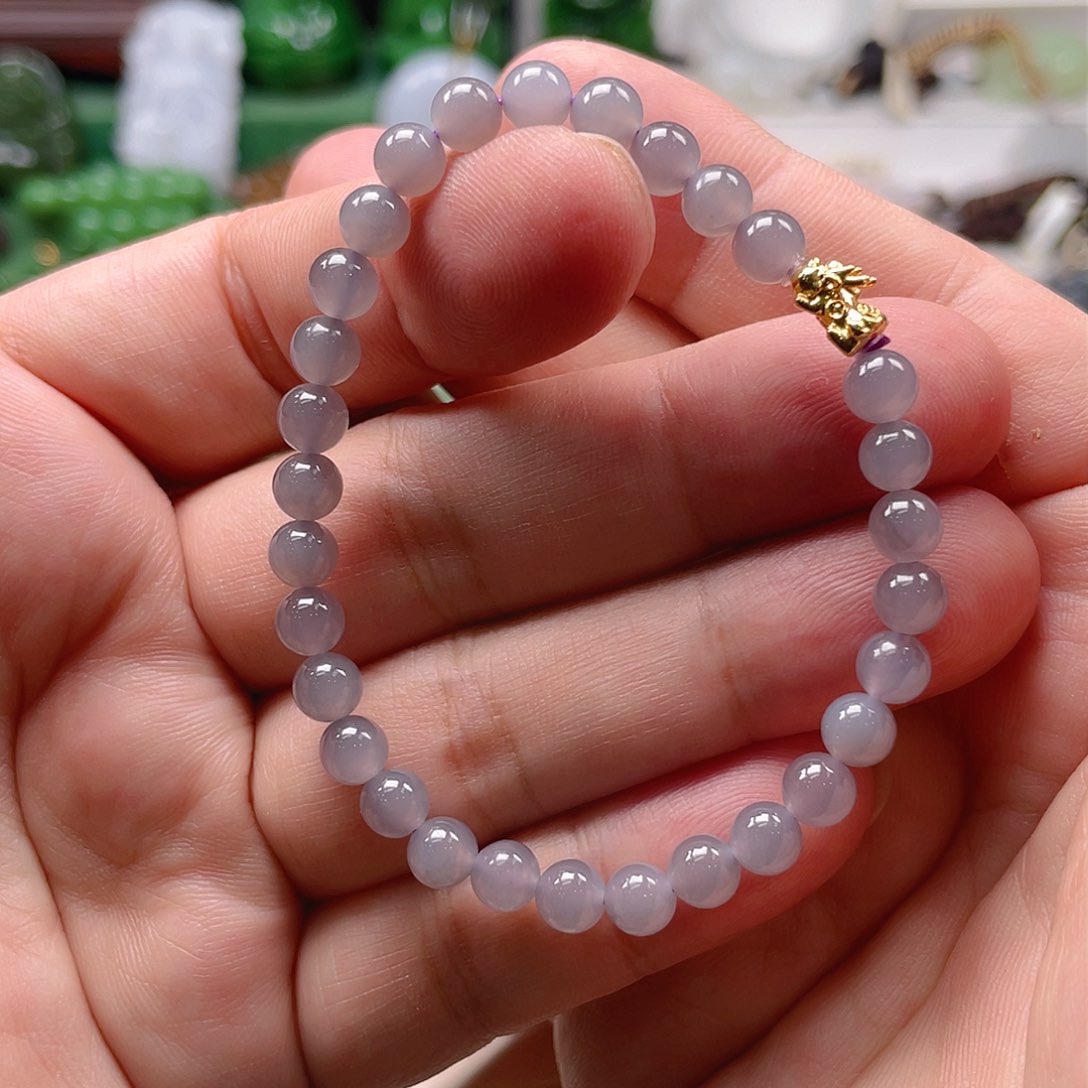 18K金镶嵌手链和田玉