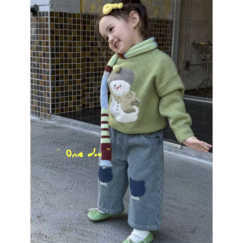 one豆·25冬~雪人毛衣016（童装汉服）