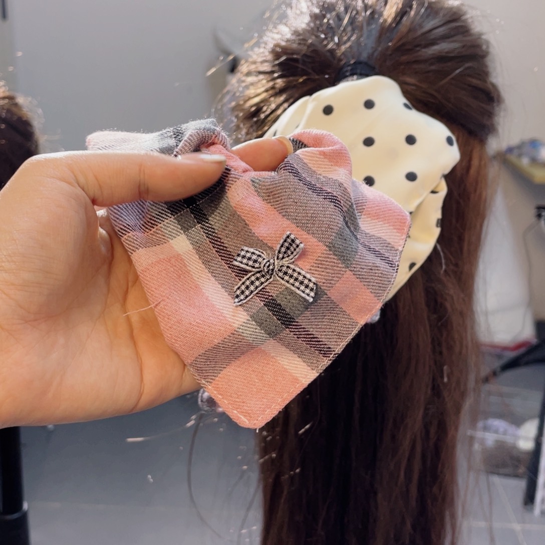 C***n布艺铁合金发圈方巾