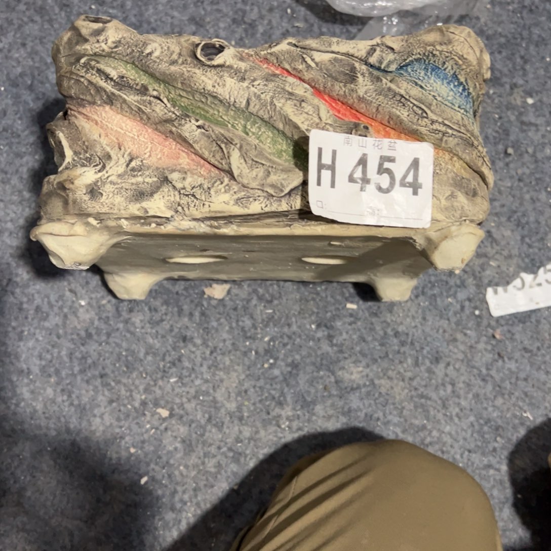 瓶超***人景德镇手捏花盆摆件