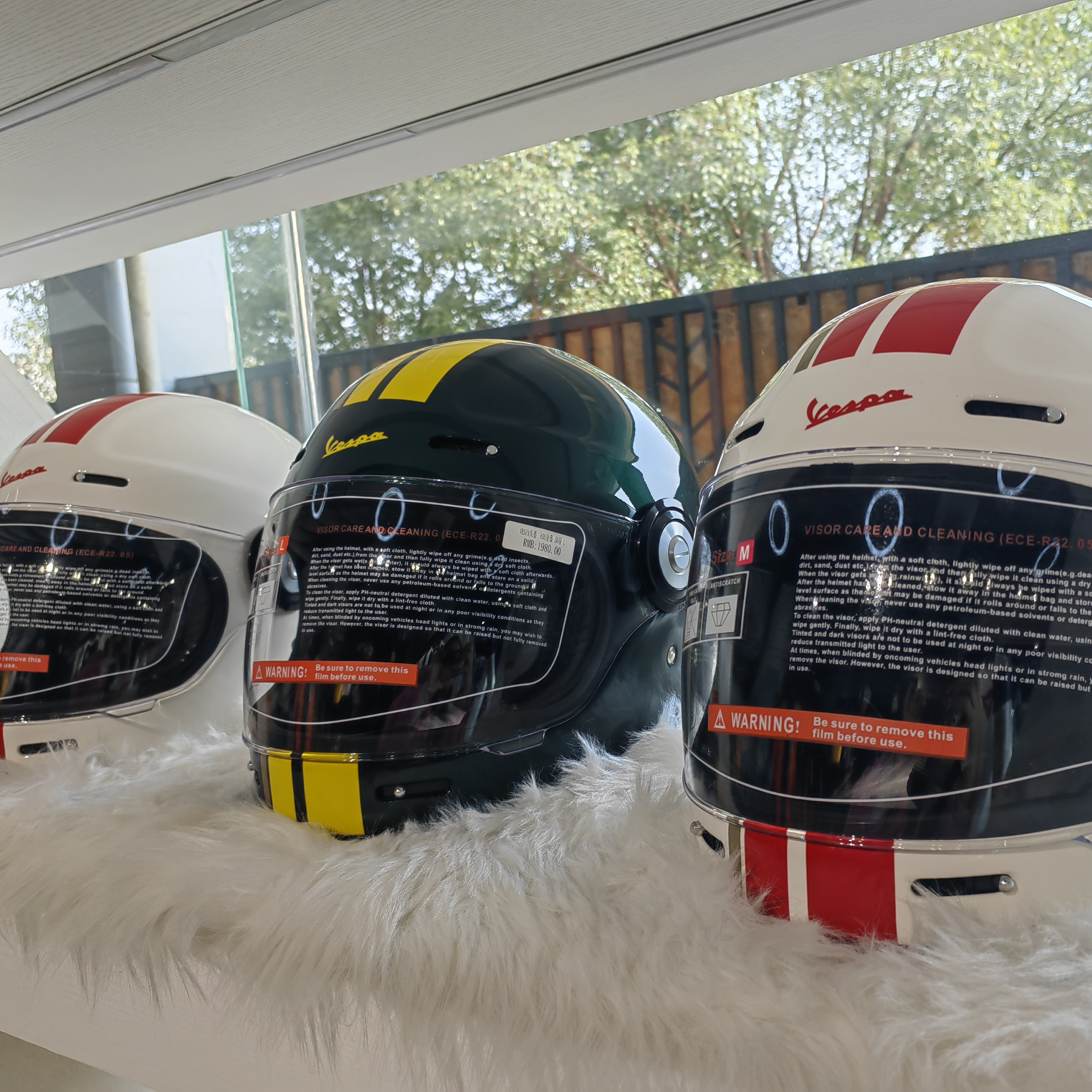 Vespa复古全盔R60纪念版摩托车全盔男女通用