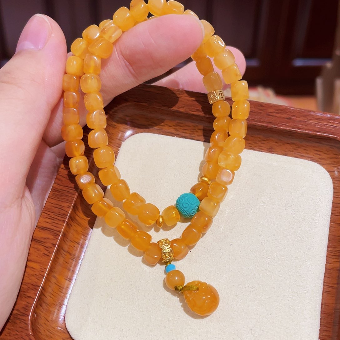 蜜蜡手链未镶嵌手串