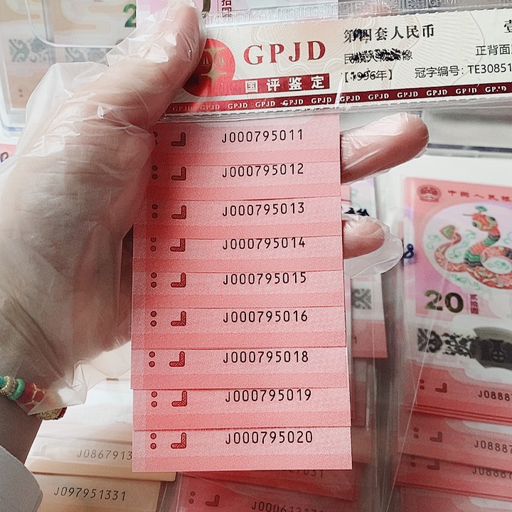 塑料蛇钞标十000795011小司令五龙珠1张