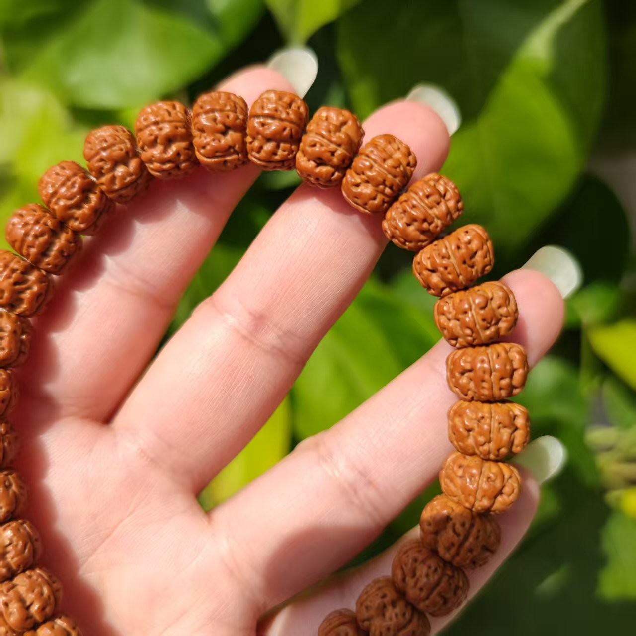 博然文玩小金刚飞碟凹底深沟梅花型手串文玩手串单圈