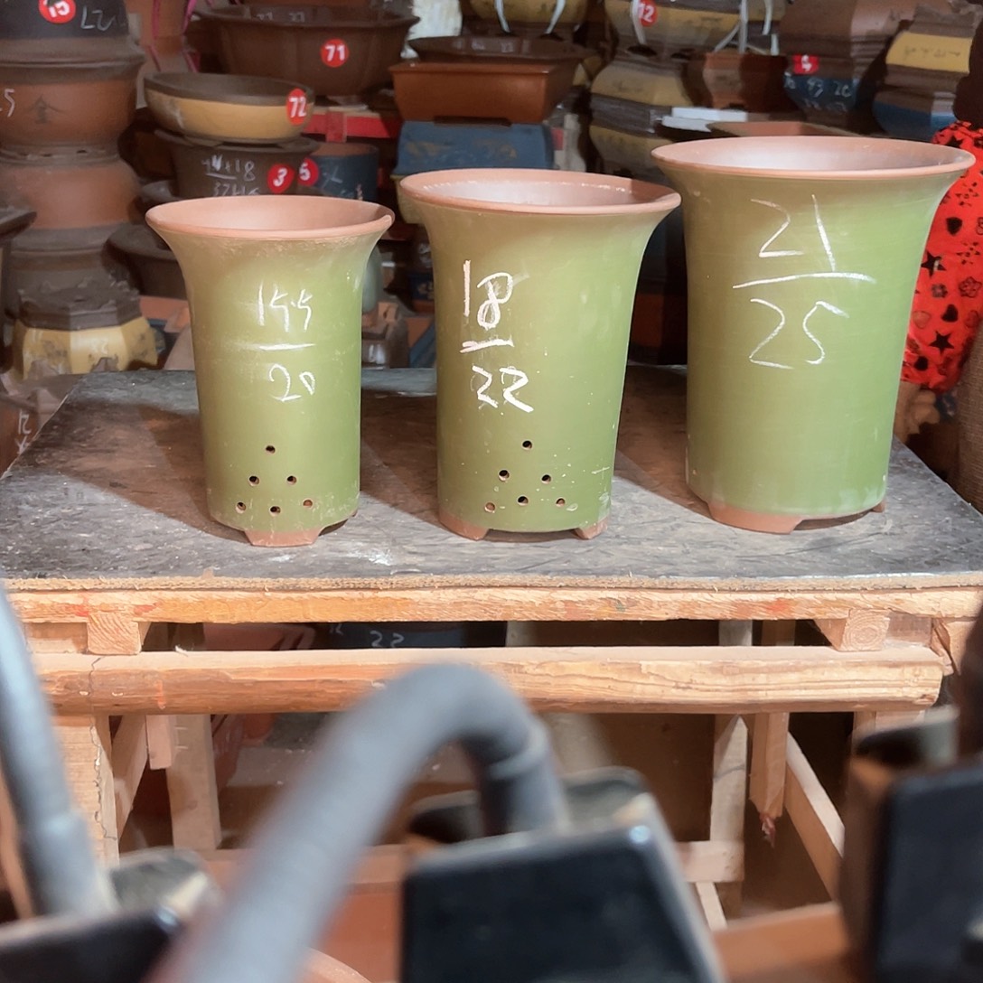 紫砂花盆兰花花盆3个一套