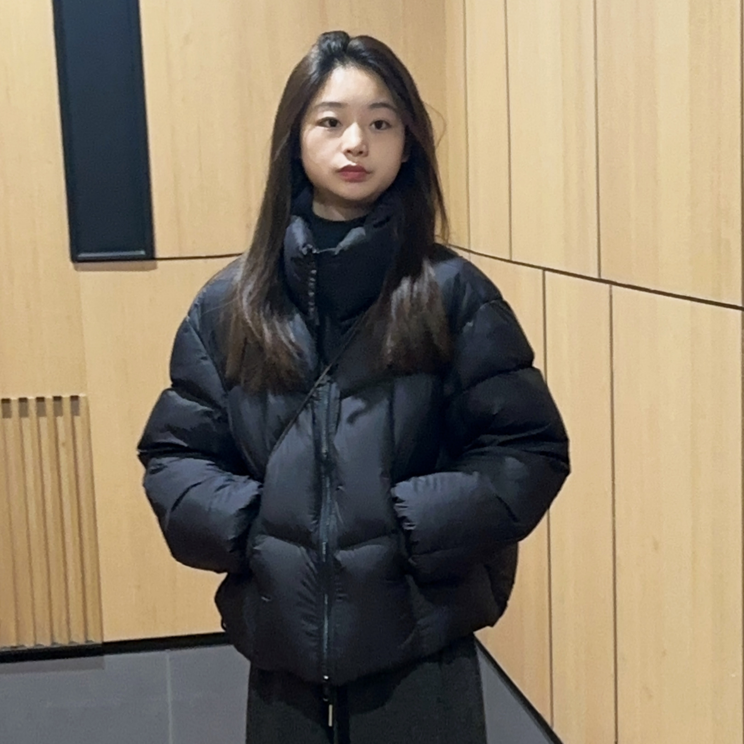 1915小面包立领新国标90白鸭绒羽绒服