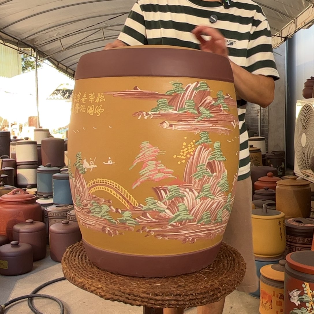 紫砂茶叶罐50 饼茶叶罐