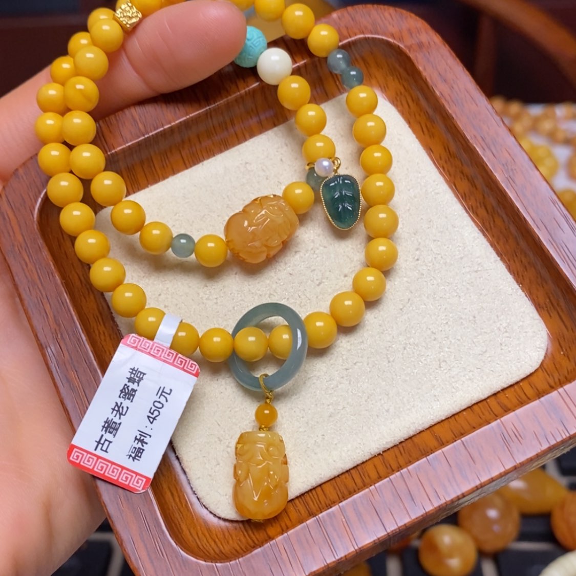 【闪购商品】蜜蜡手链未镶嵌手串