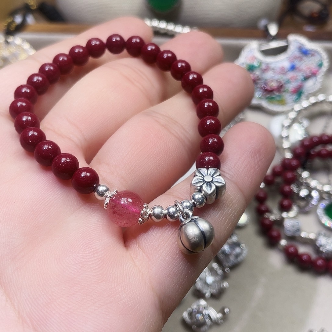 W***x吊坠925银锆石事事如意砂