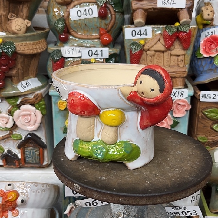 紫砂花盆粗陶材质多肉花盆