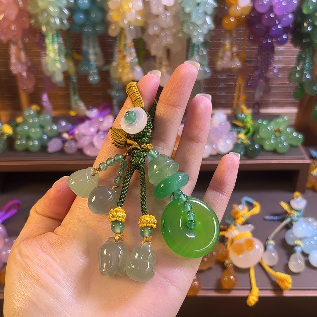 玛瑙/玉髓未镶嵌车挂