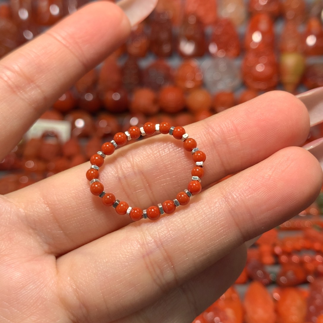 【闪购商品】未镶嵌戒指南红玛瑙