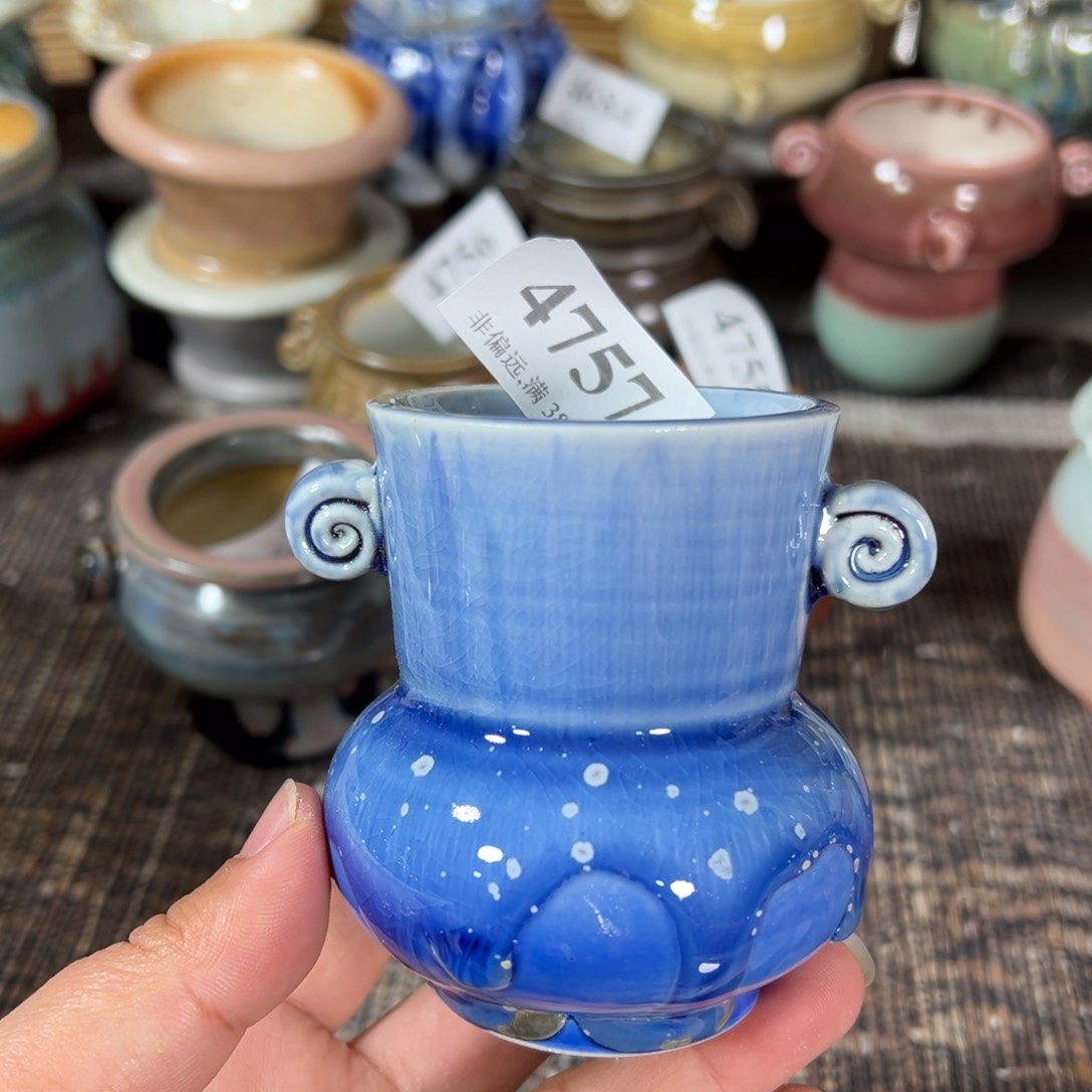 红陶景德镇手工花盆