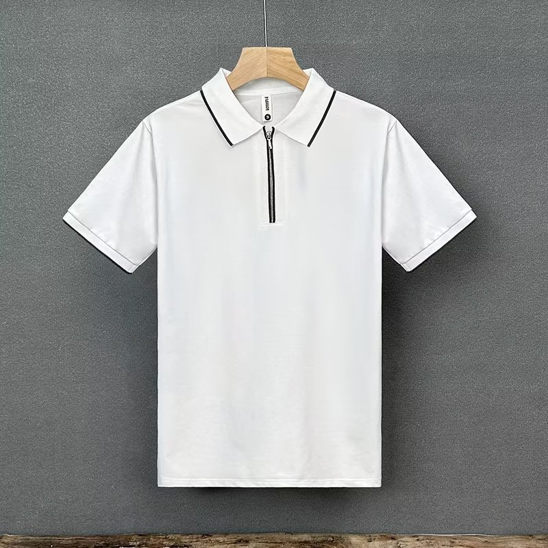 2601夏季短袖polo衫男宽松港风百搭T恤上衣服ins潮流体恤