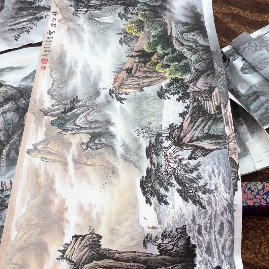 国画周****裱绘画绘画绘画微瑕