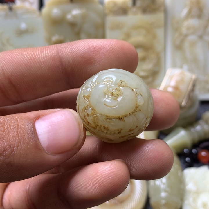 和田玉未镶嵌挂件用****0