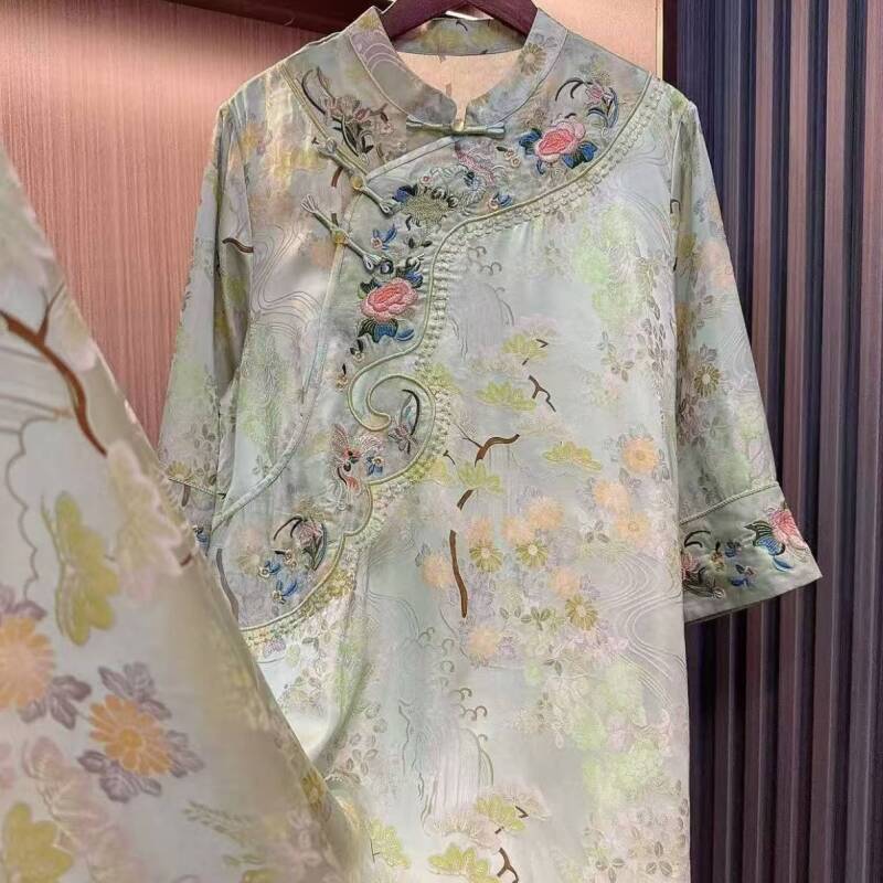 2025新款秋季新中式改良款旗袍连衣裙2025A0053-璇子