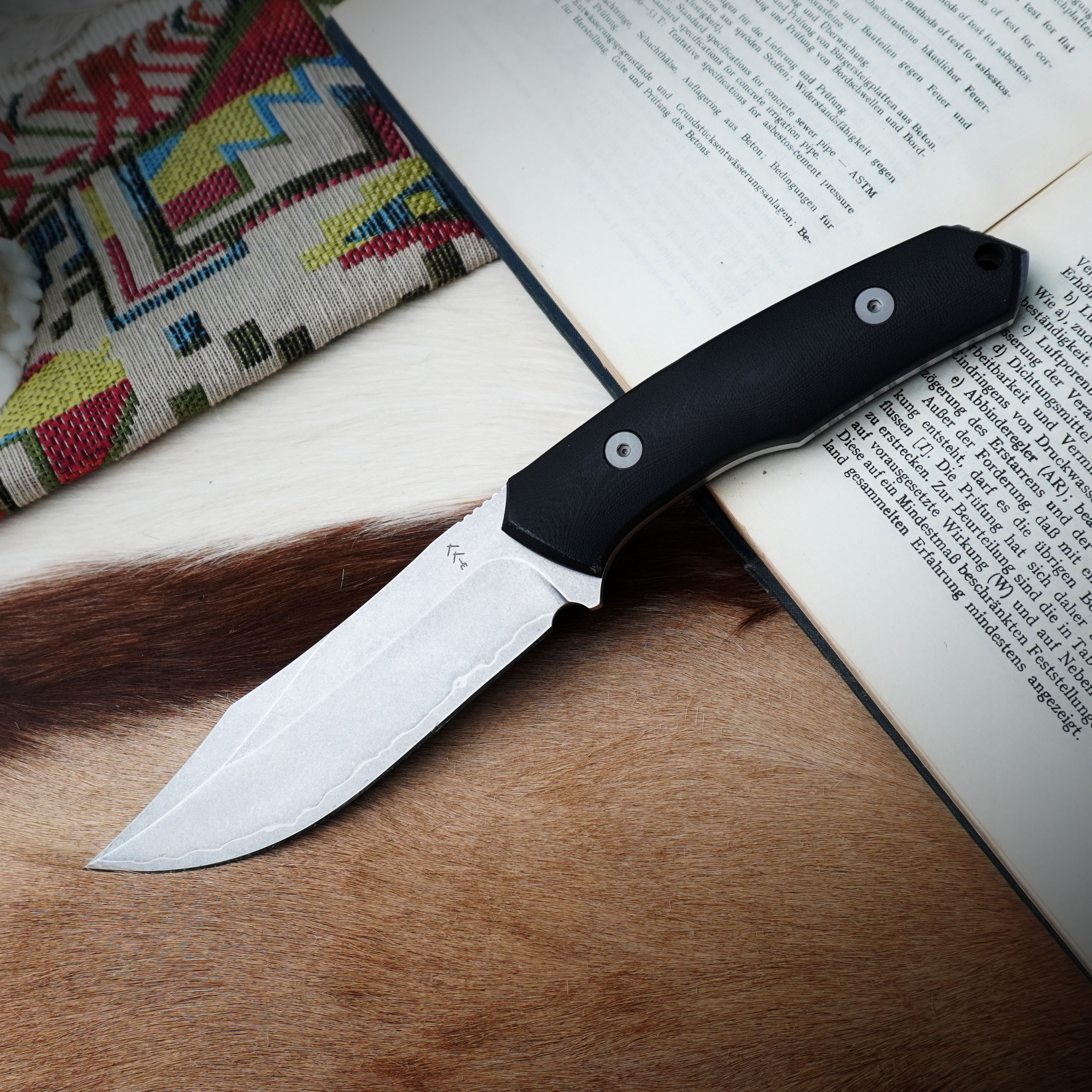 留金艺术进口S35VN户外多功能水果刀