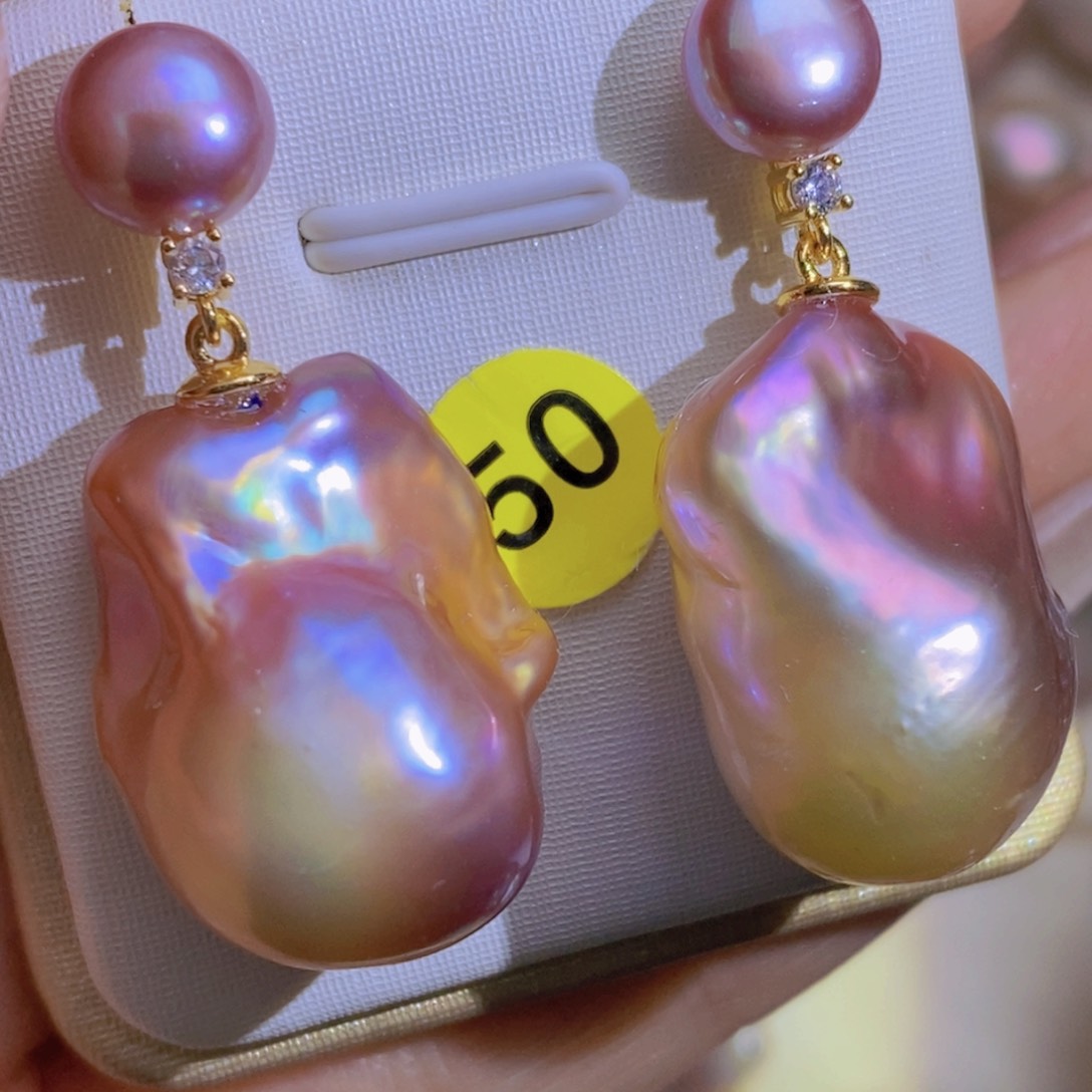 银S925镶嵌淡水珍珠微瑕梧**?