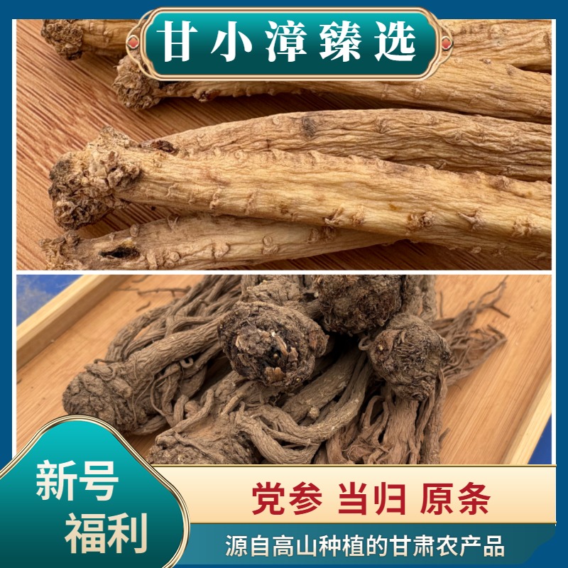 【甘小漳助农】当归+党参原条组合装甘肃原产地发货炖肉煲汤
