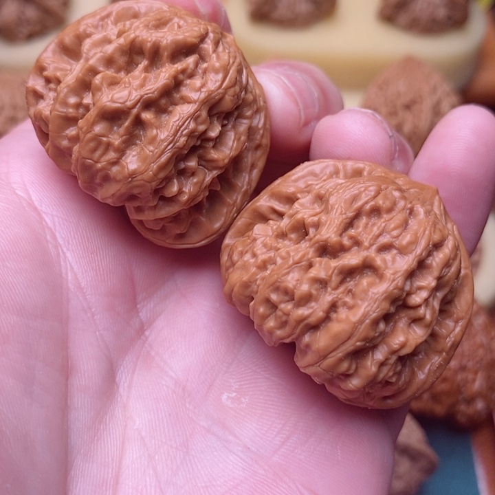 文玩核桃把件39聚宝盆平谷大凹底